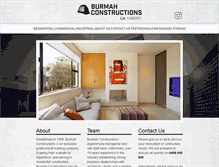 Tablet Screenshot of burmahconstructions.com.au